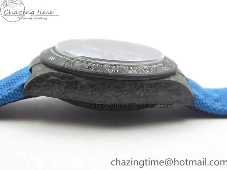 On Daytona Blue Strap Edition Blue DIW Dial Best Carbon A7750 WWF Nylon V2 0122